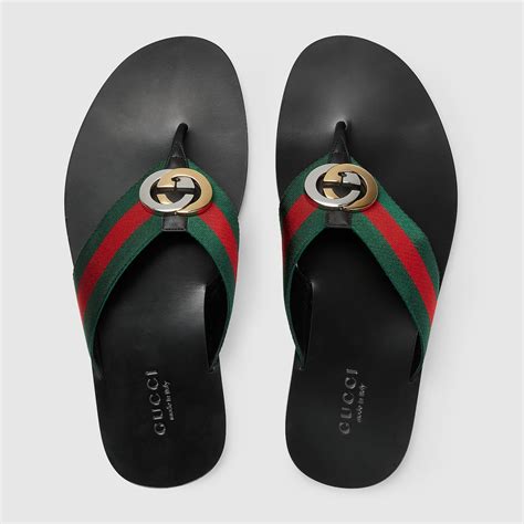 men's vintage gucci thong sandals crocodile